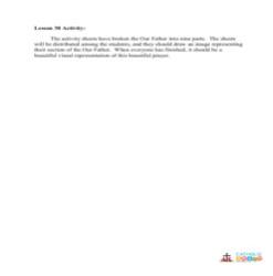 The Our Father - Activity - Grades 6-8